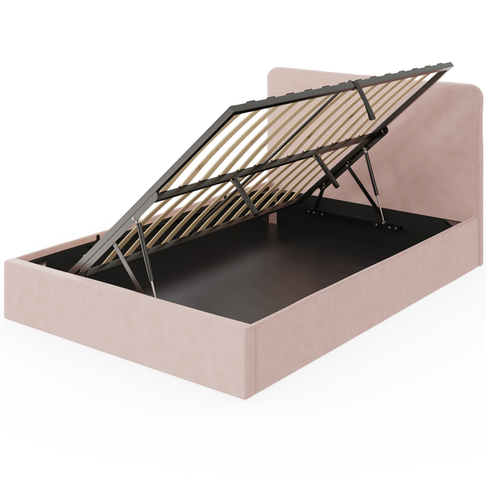 GFW Chiswick Small Double Soft Pink Ottoman Bed with SC Pocket Sprung Mattress Image 5