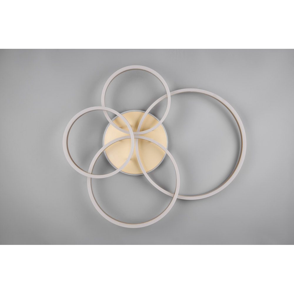 TRIO Drake Gold Integrated LED Ceiling Light Image 7