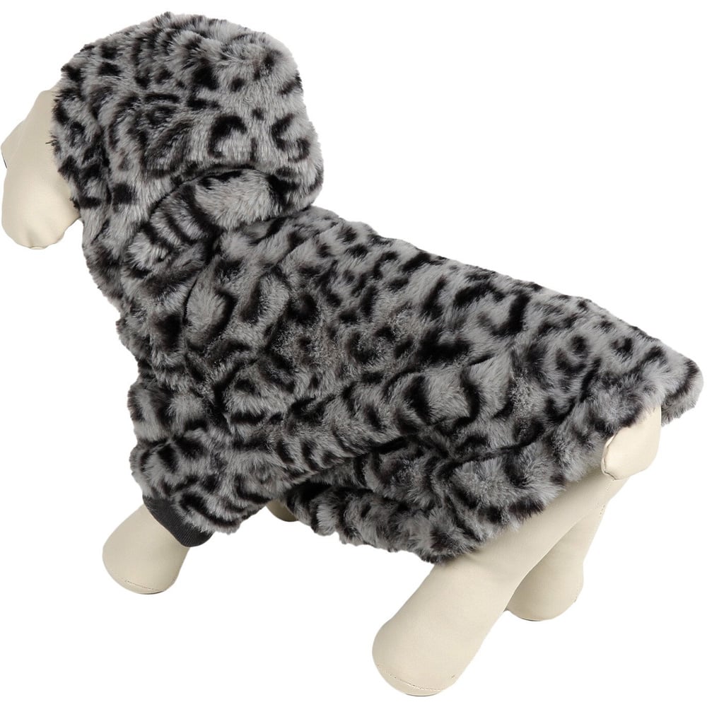 Single 30cm Furry Hoody Dog Coat in Assorted styles Image 4