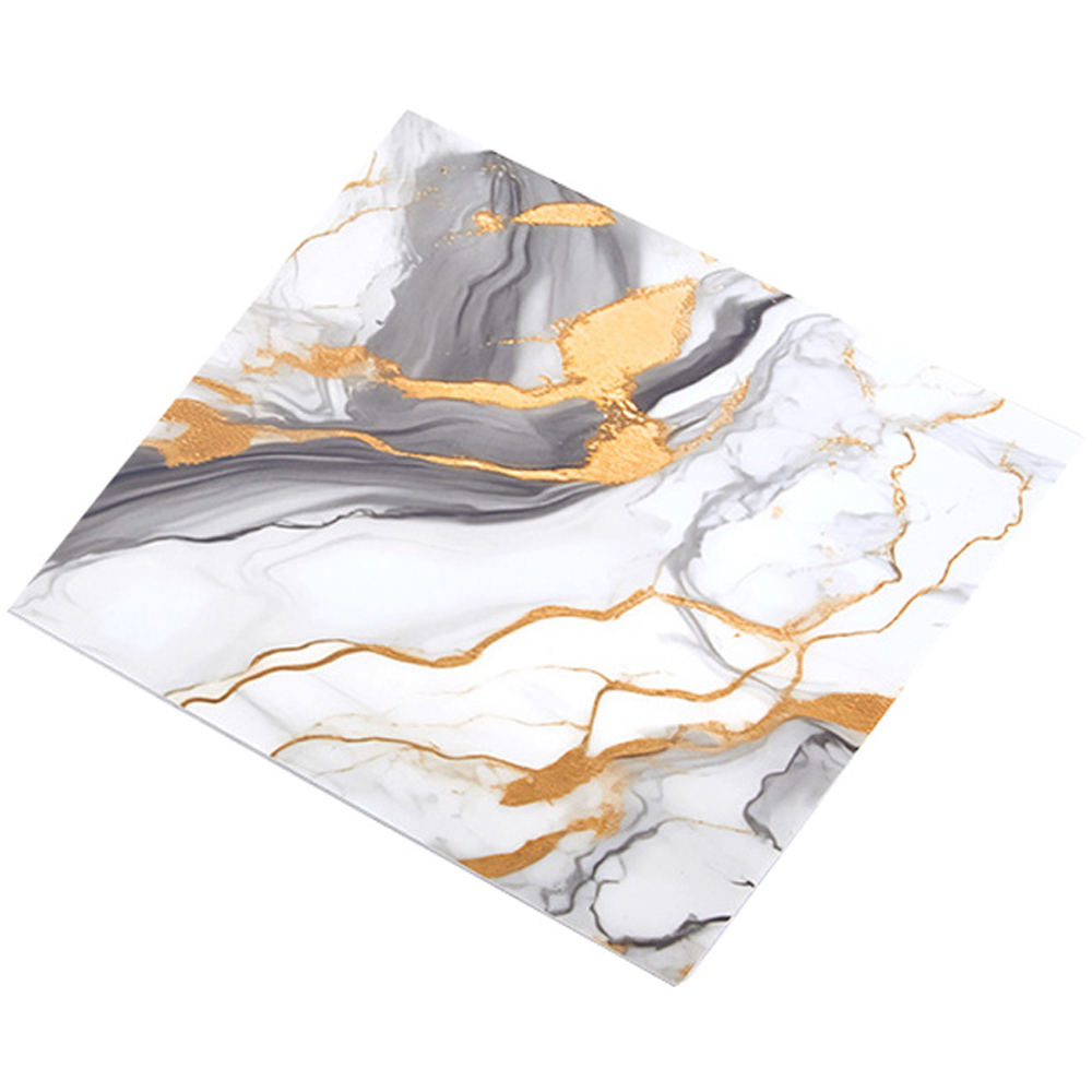 Living and Home Marble Patterned Multicolour PVC Self Adhesive Wall Sticker 10 Pack Image 3