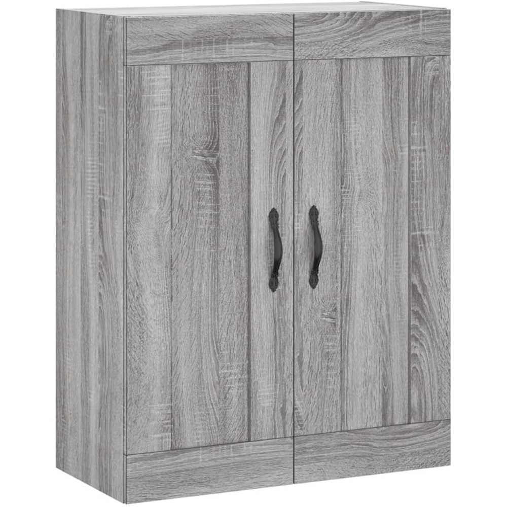 vidaXL 2 Door Grey Sonoma Wall Mounted Cabinet Image 2
