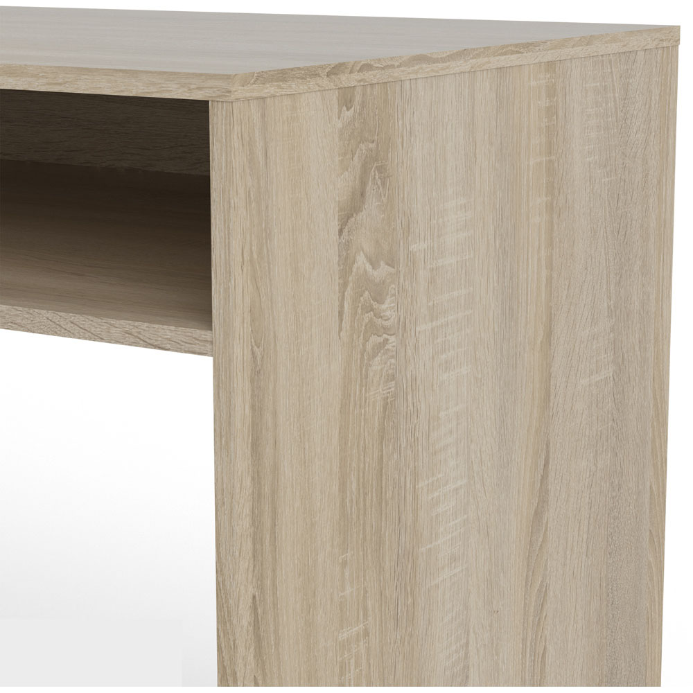 Florence Function Plus Single Door Single Drawer Multifunctional Desk White and Oak Image 7