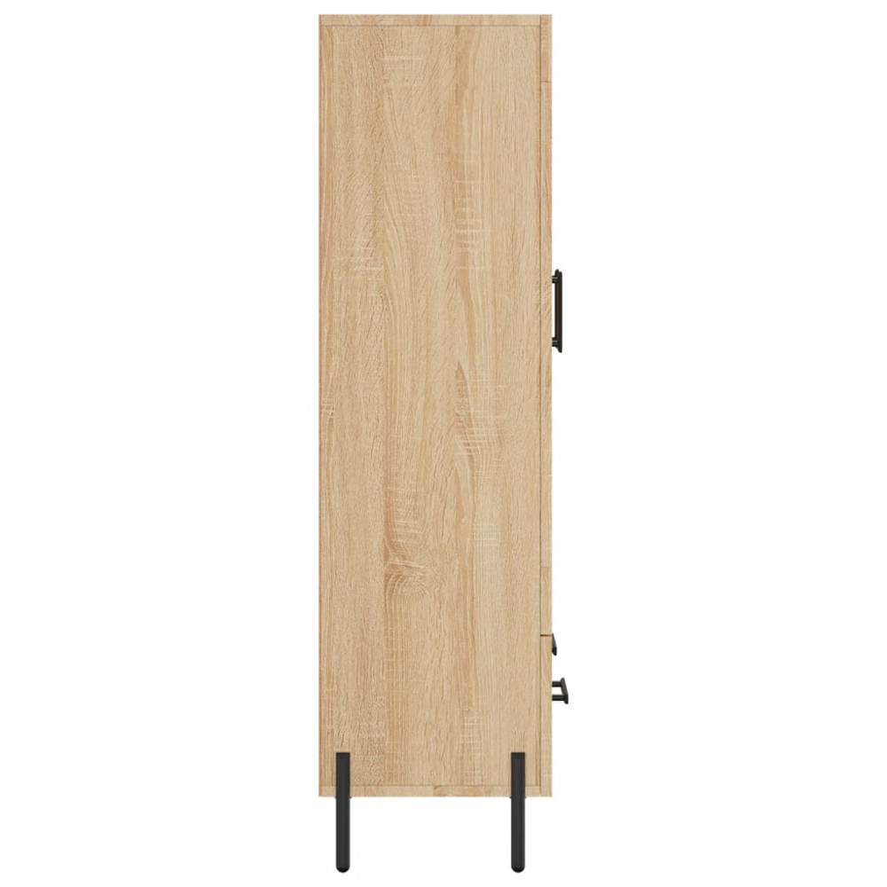 vidaXL 2 Door Single Drawer Sonoma Oak Highboard Image 7