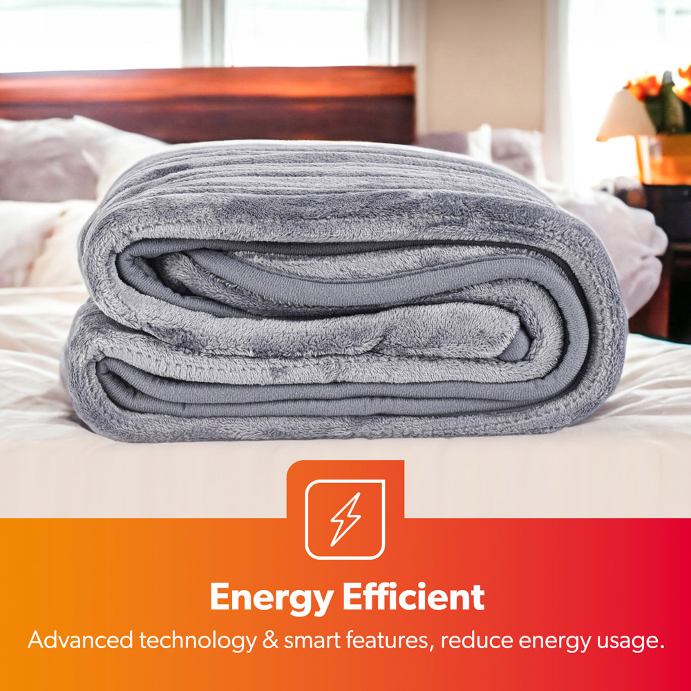 Geepas Warm Flannel Electric Heated Throw 130 x 160cm Image 4