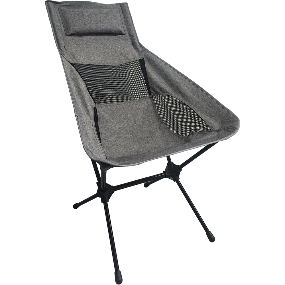 Active Sport High Back Camping Chair Grey and Black Image 8