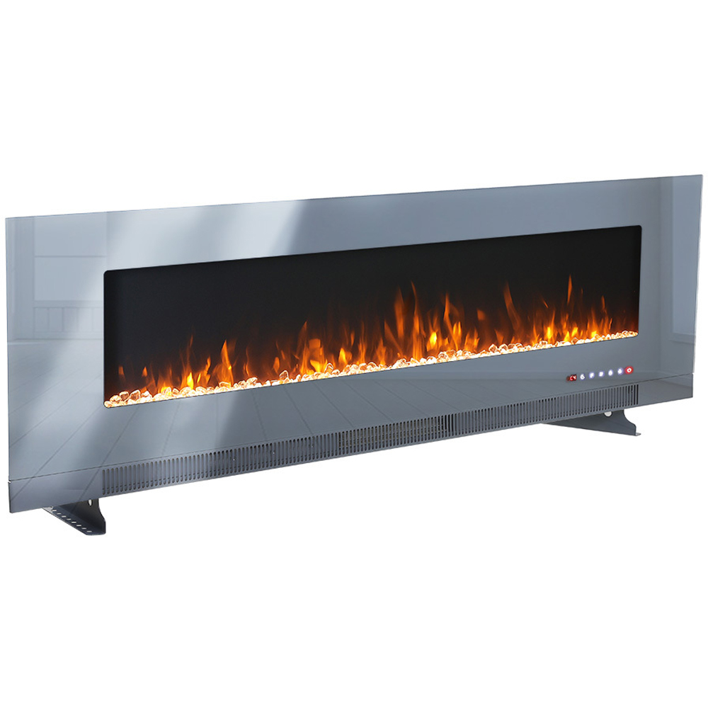 Living and Home Wall Mounted Electric Fireplace 72 Inch 1800W Image 1