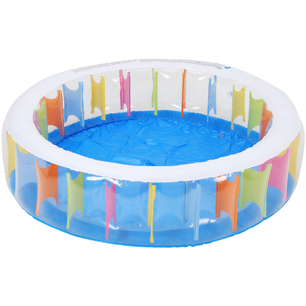Living and Home Inflatable PVC Swimming Pool 190 x 190 x 50cm Image 1