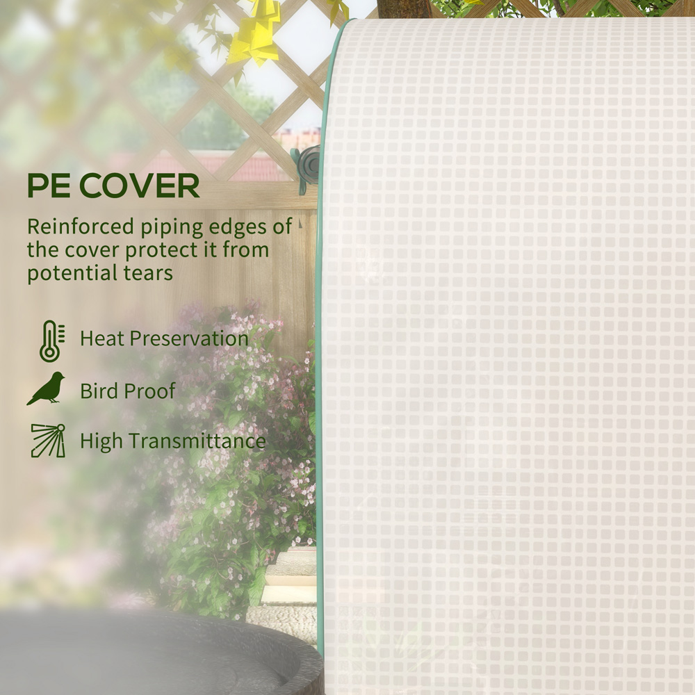 Outsunny 4 Tier Steel Frame 3 x 1.6ft Portable Greenhouse Image 4