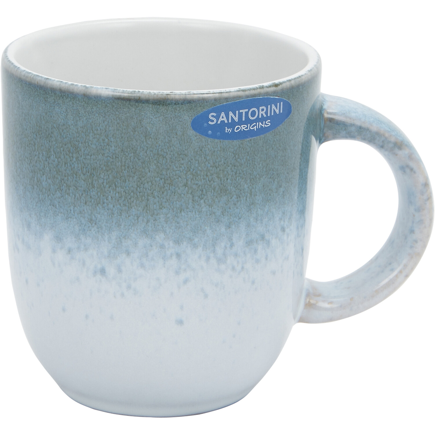 Santorini Reactive Glaze Mug - Blue Image 1