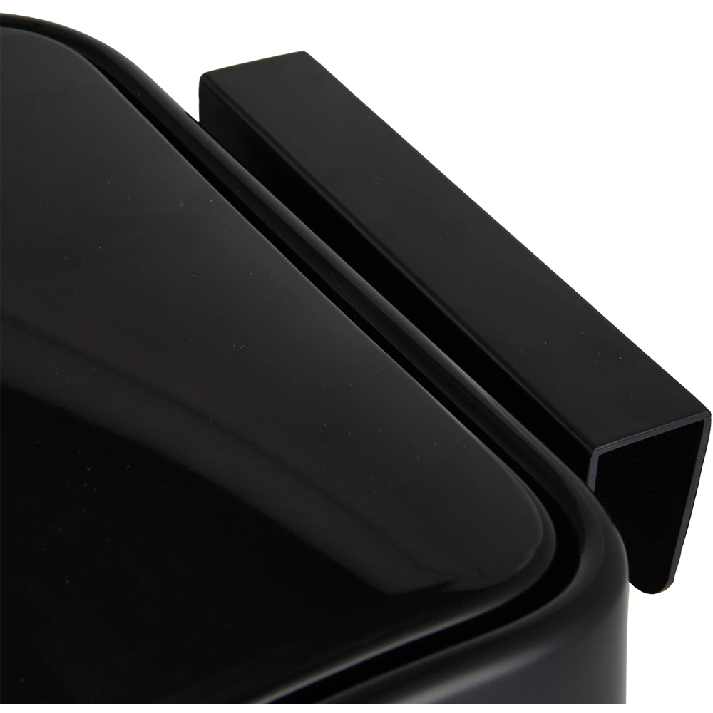 Living and Home Black Cat Print Hanging Kitchen Bin with Lid 28 x 26 x 15cm Image 4