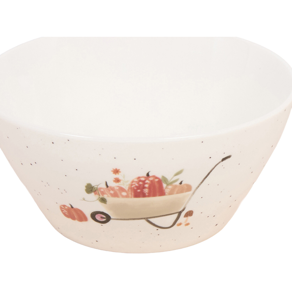 Autumn Print Conical Bowl White Image 4