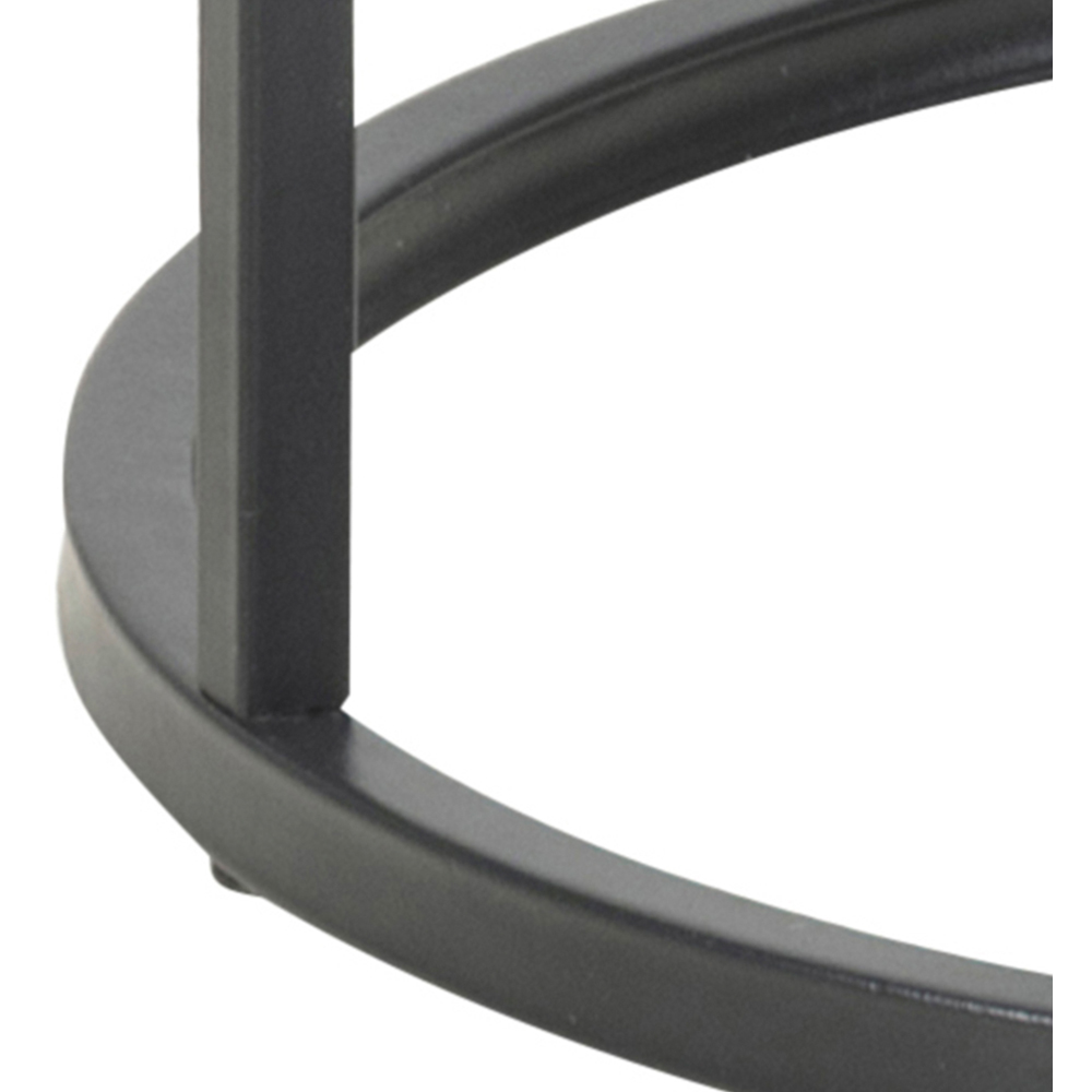 Florence Seaford Black Metal Round Side Table Image 6