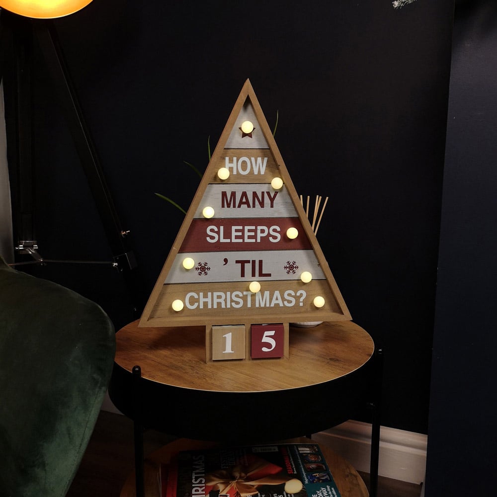 Samuel Alexander Wooden Christmas Countdown Decoration Image 5