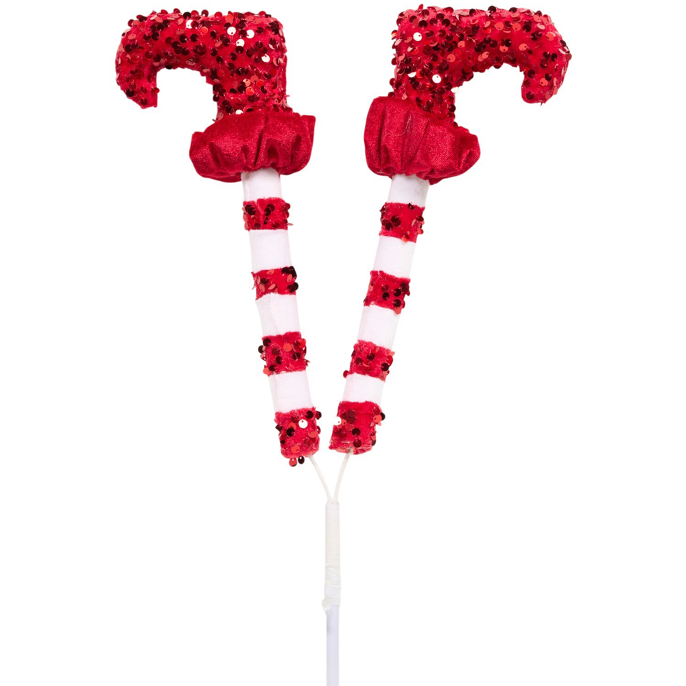 Candy Cane Elf Boot Pick Image 3