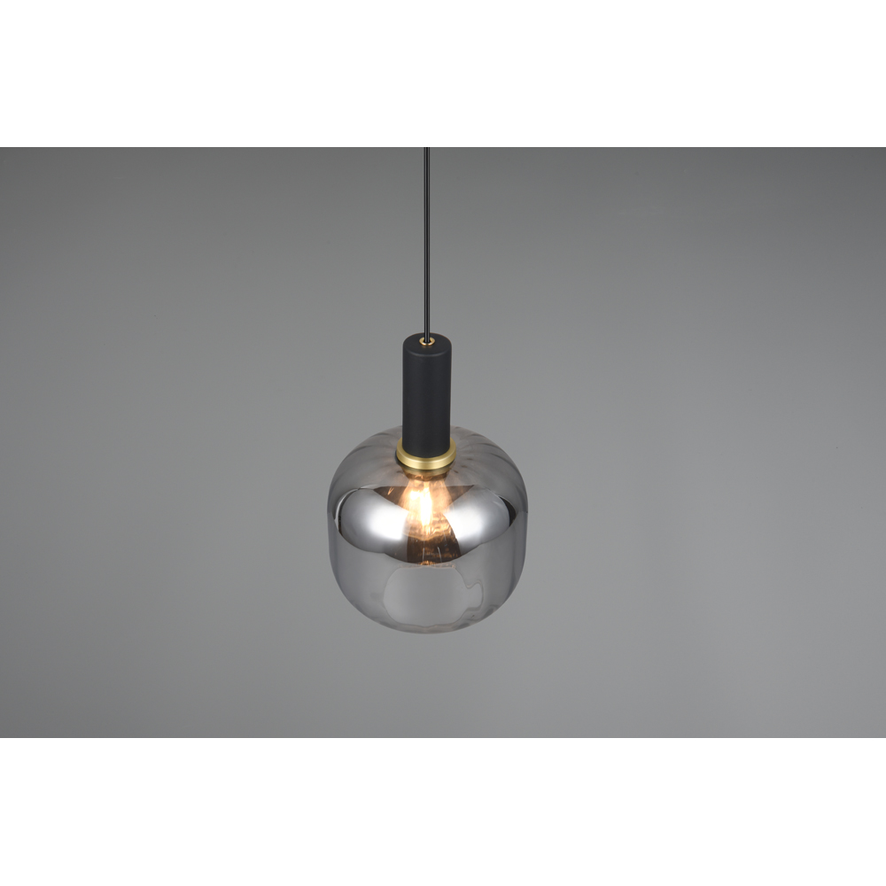 TRIO Diva Matt Black Ceiling Pendant Light Image 3