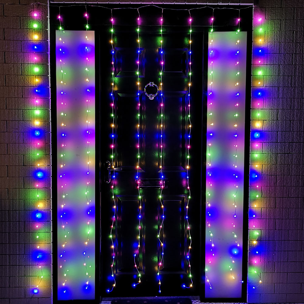 Samuel Alexander 300 Multicolour LED Party Curtain Christmas Lights Image 4