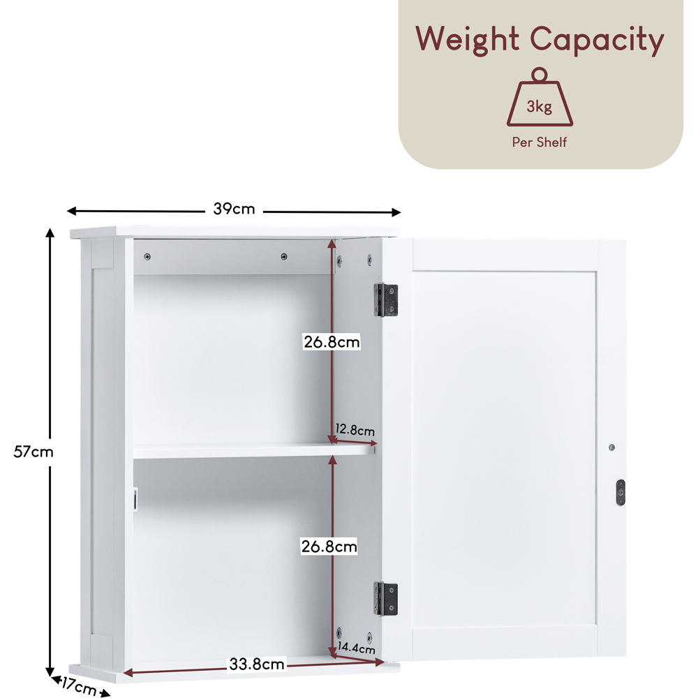 BATH VIDA Liano Single Door Bathroom Cabinet Image 9