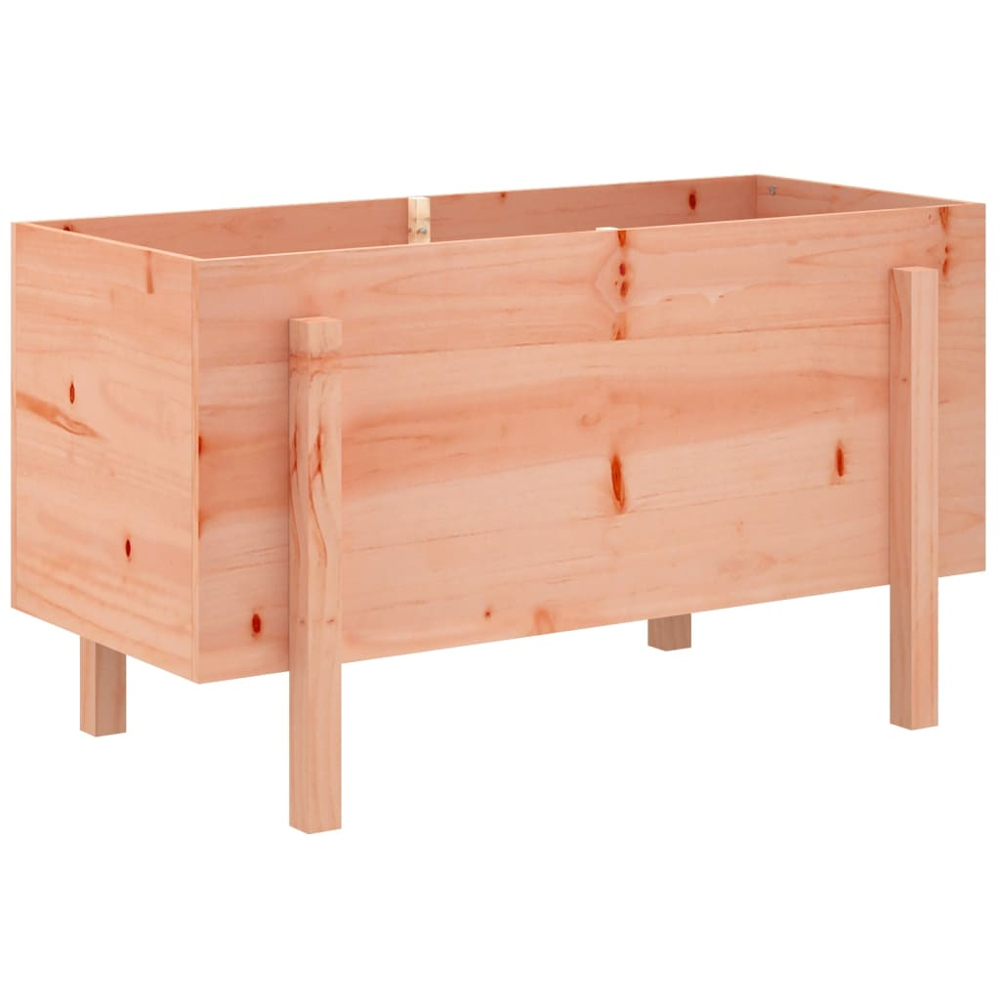 vidaXL Natural Solid Douglas Wood Raised Garden Bed 57 x 101 x 50cm Image 5