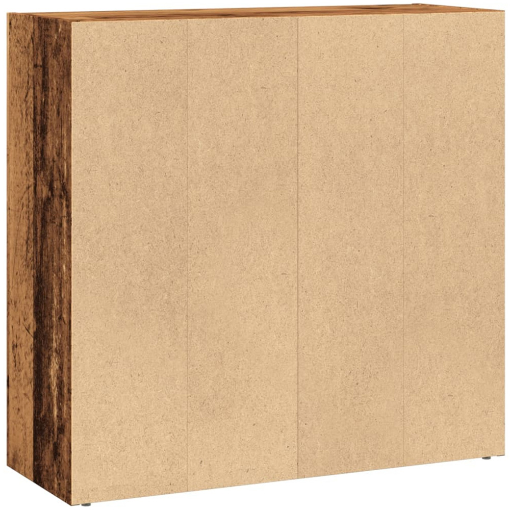 vidaXL 2 Shelf Old Wood Bookcase Image 3