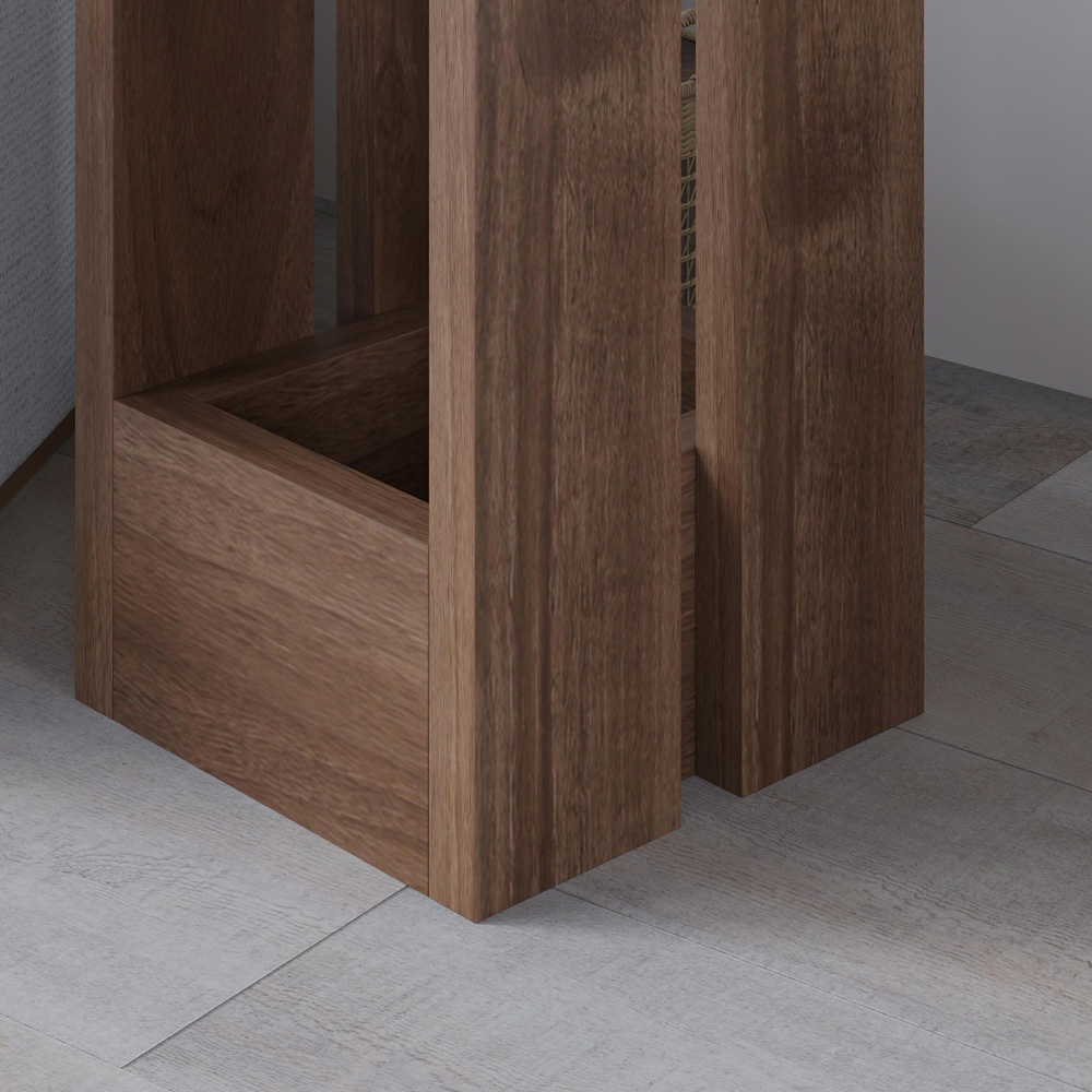 Decortie Tasos Istanbul Walnut Side Table Image 3