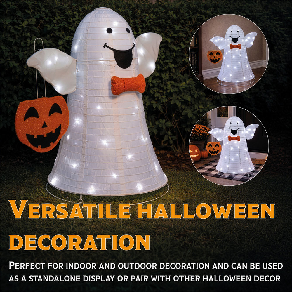 FXLab Foldable Ghost Outdoor Halloween Decoration 48 x 86cm Image 5