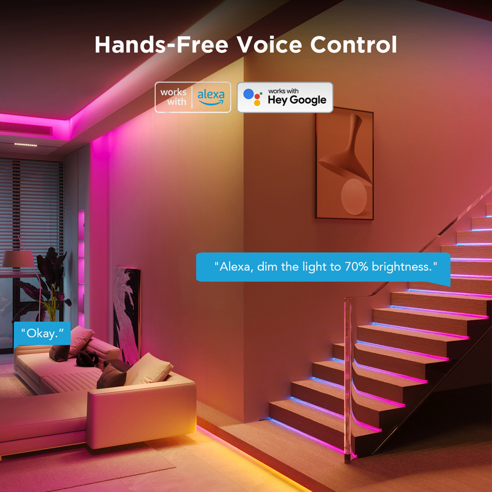 Govee RGBICW LED Smart Strip Light 10m Image 6