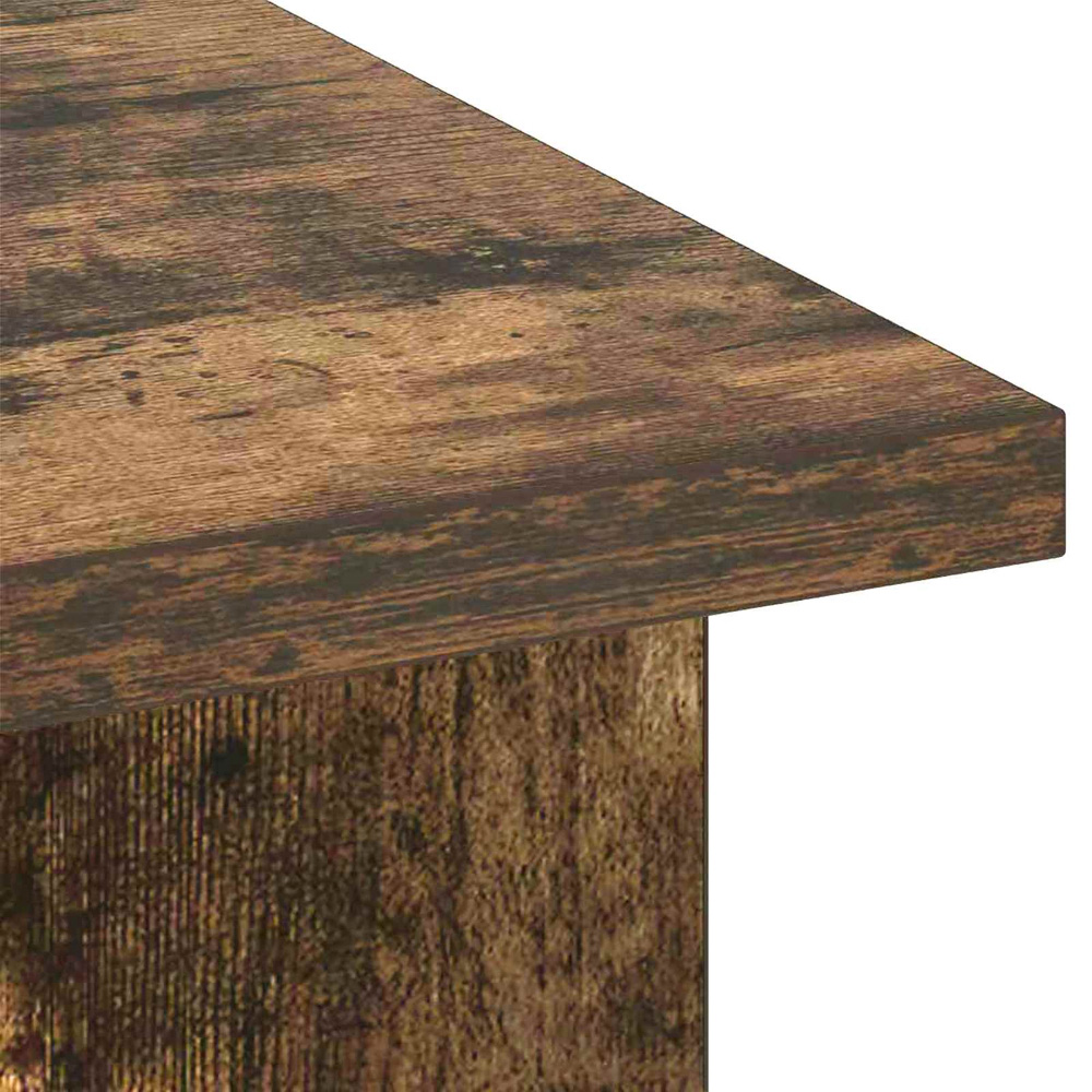vidaXL 2 Shelf Smoked Oak TV Stand Image 8