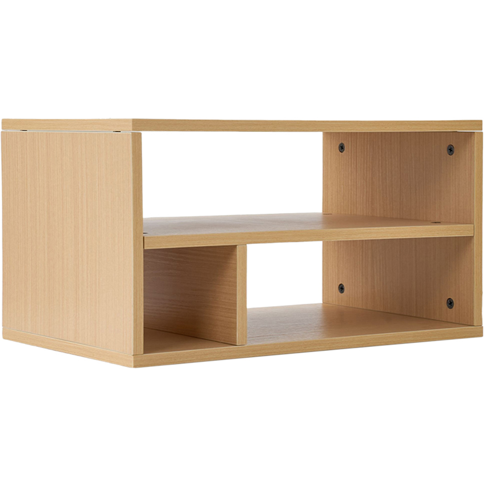 Living and Home 3 Shelf Natural Desktop Printer Stand Image 2
