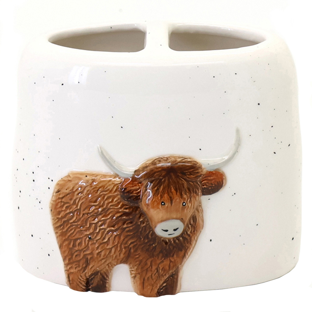Highland Cow Toothbrush Holder Image 2