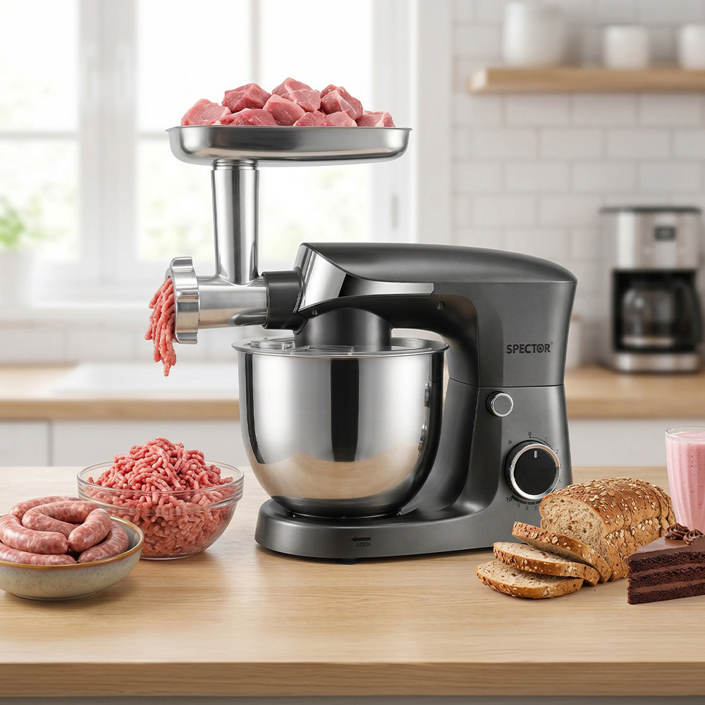 Spector MIX1004-SL-5D5L-UK 9-in-1 Food Mixer 5.5L 1500W Image 2