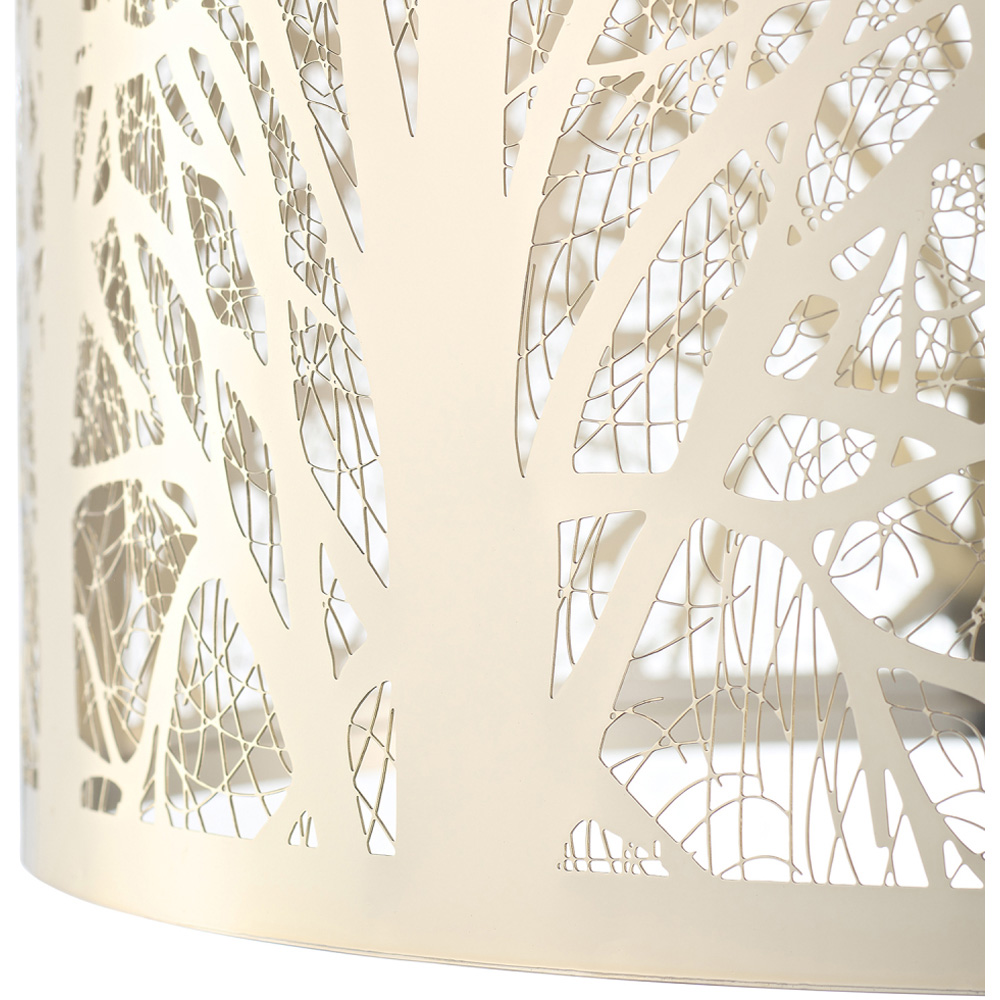 Happy Homewares Brushed Gold Metal Forest Pendant Shade Image 6