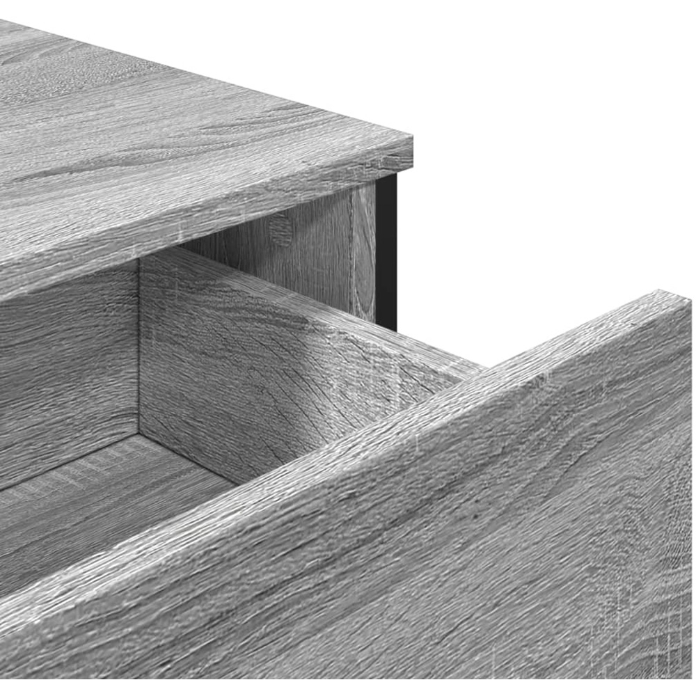 vidaXL 2 Door 2 Drawer Grey Sonoma Wooden Sideboard Image 7