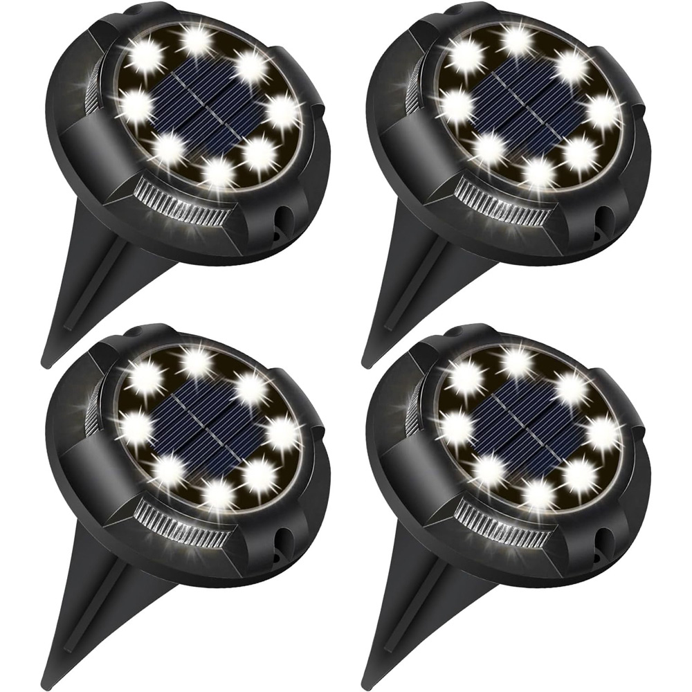 ExtraStar 4 Pack 6500K Solar Outdoor Garden Spotlight Image 1