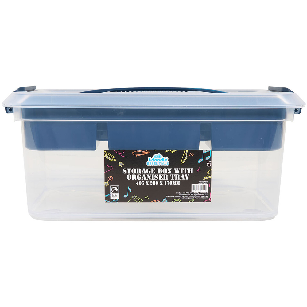 Storage Box with Organiser Tray Image 2