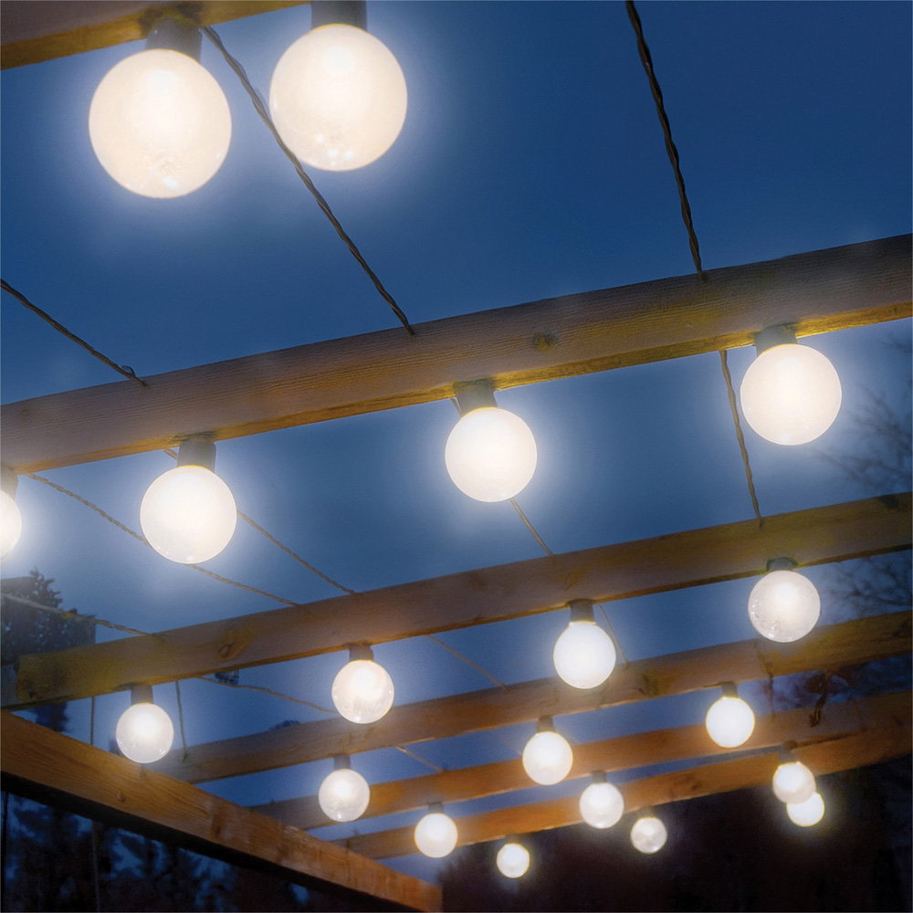 Eagle Connect Festoon 10 Warm White Clear Lamps LED String Light 5m Image 1