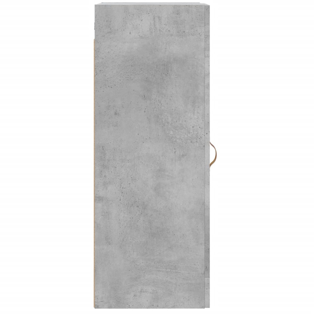 vidaXL Single Door Concrete Grey Wall Mounted Slim Cabinet Image 8