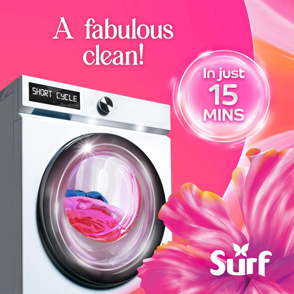 Surf Magnifi-Scent Wash Floral Fusion Liquid Laundry Detergent 40 Washes 1.08L 8 Pack Image 6