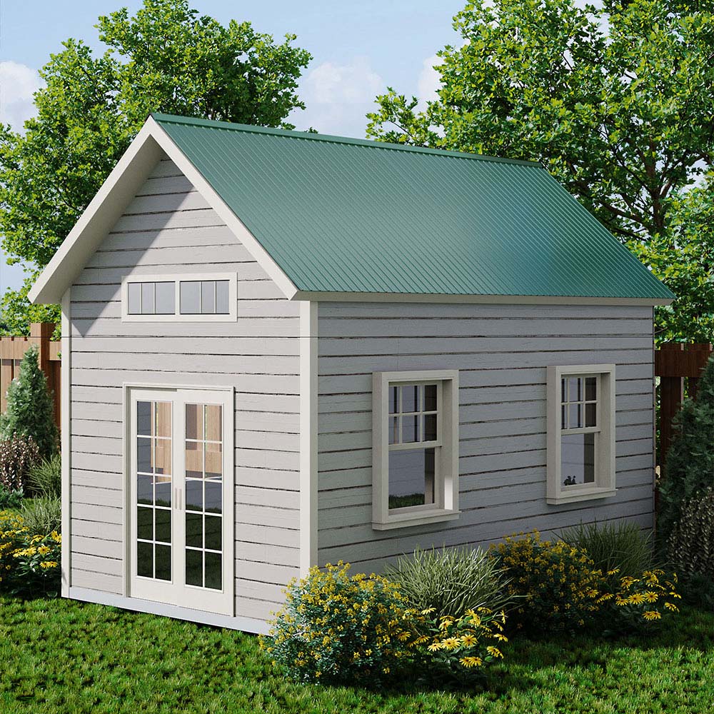 Living and Home 6 Piece Dark Green Zinc Steel Corrugated Pre Drilled Roof Panel 45 x 129cm Image 7