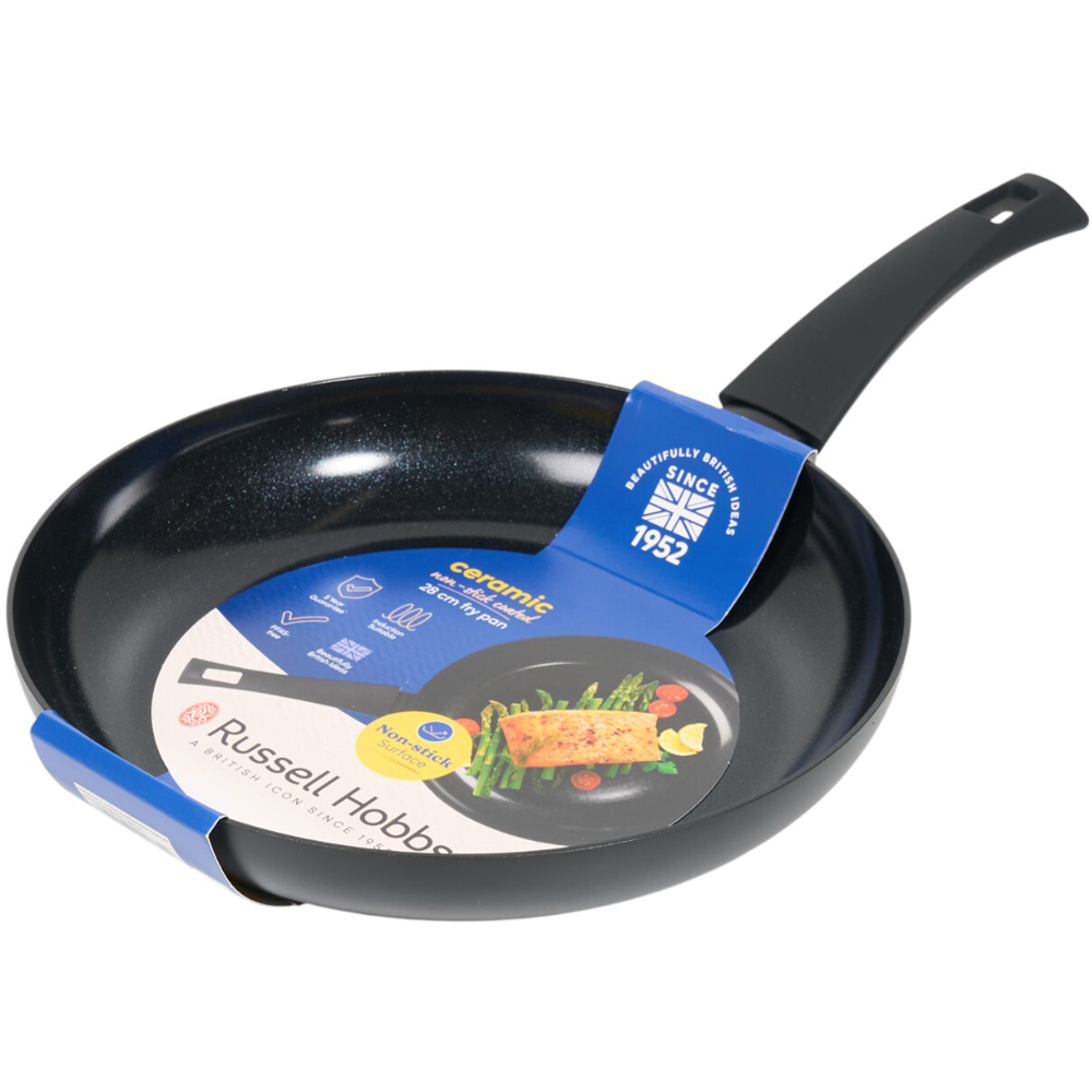 Russell Hobbs Ceramic Non Stick Coated Fry Pan Black 28cm Image 4