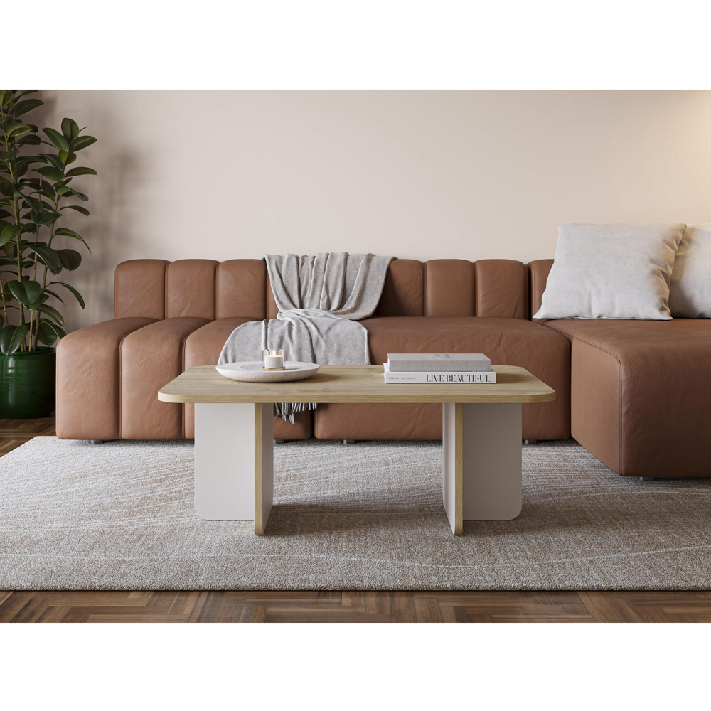 Decortie Hillary Sapphire Oak Coffee Table Image 4