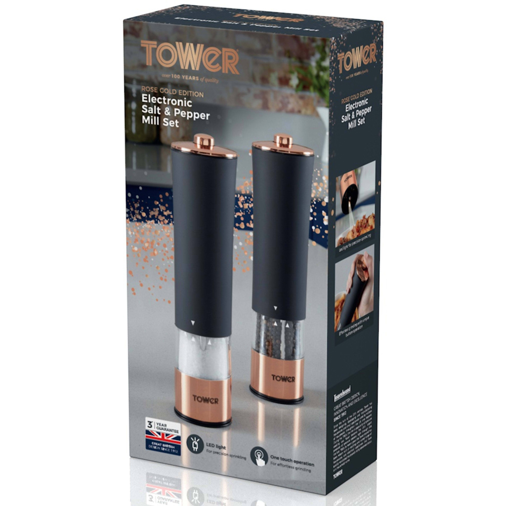 Tower Electric Salt and Pepper Mill Set Image 3