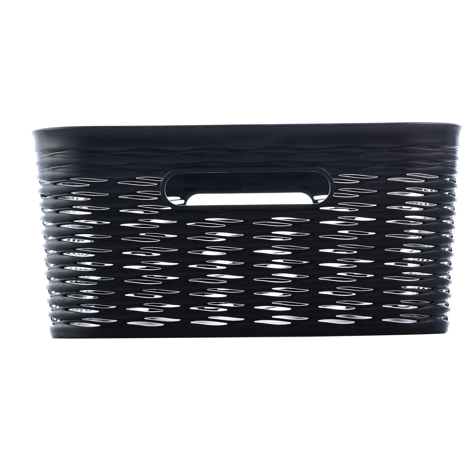 11L Black Wave Laundry Basket Image 3