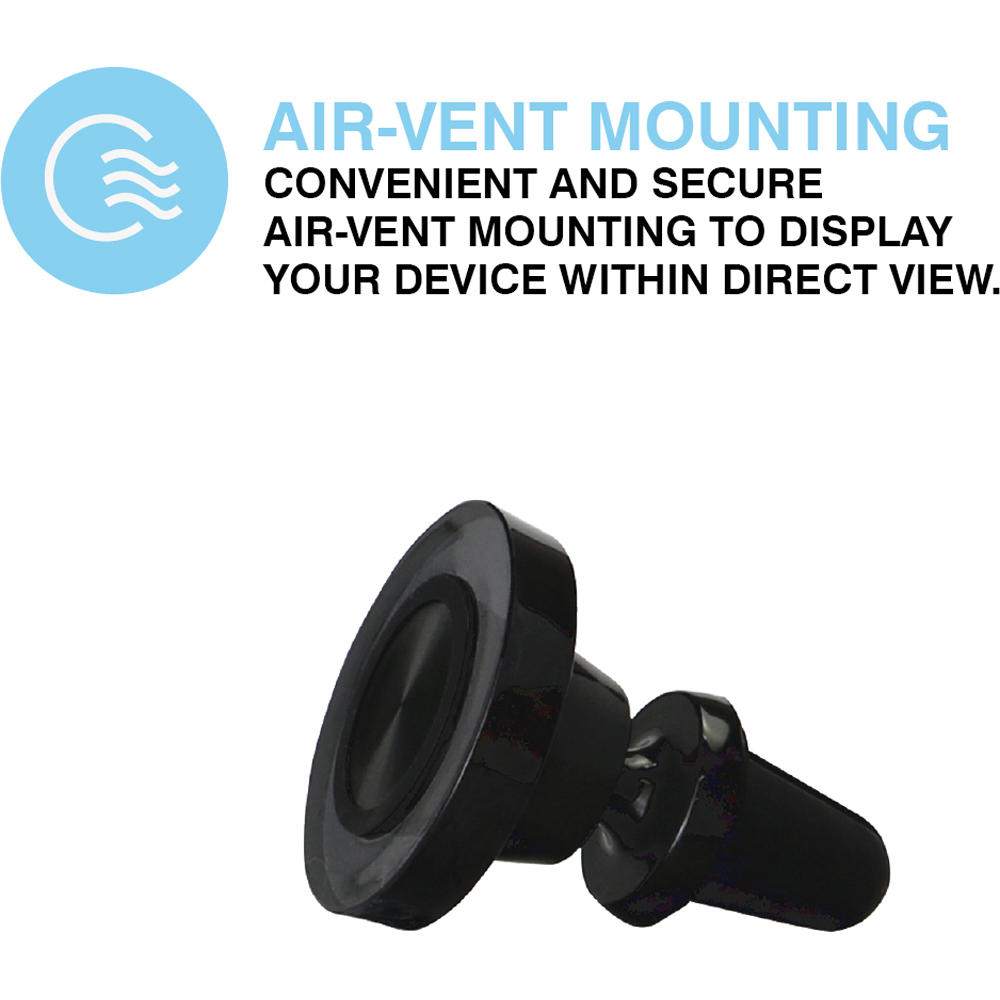 MiTEC MiHOLDER In-Car Magnetic Phone Holder with Air Vent Mounting Image 2