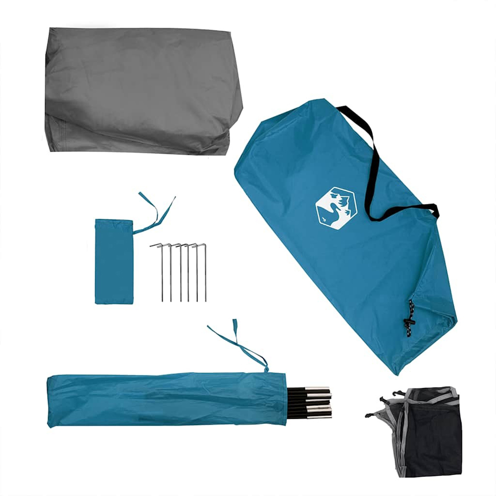 Walplus Blue Waterproof Camping Windbreak 340 x 130cm Image 7