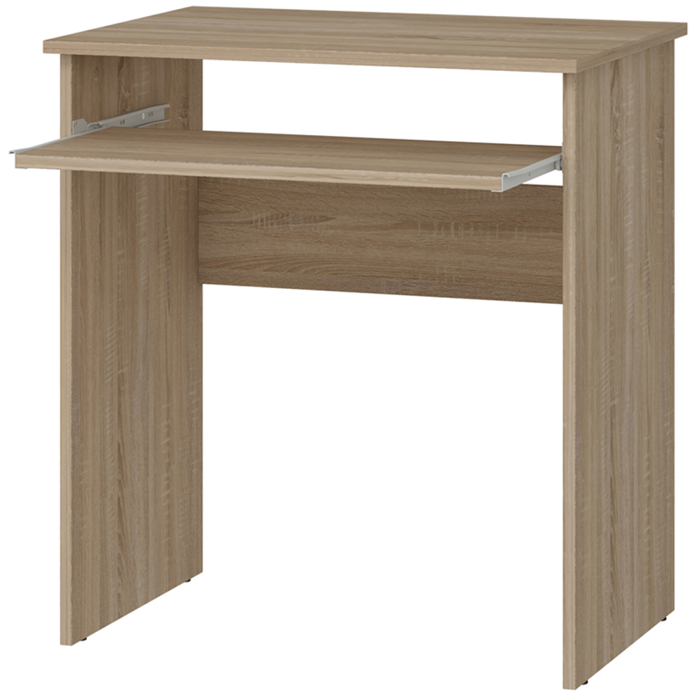 Kudl Luna Computer Desk with Pull Out Tray Oak Image 3