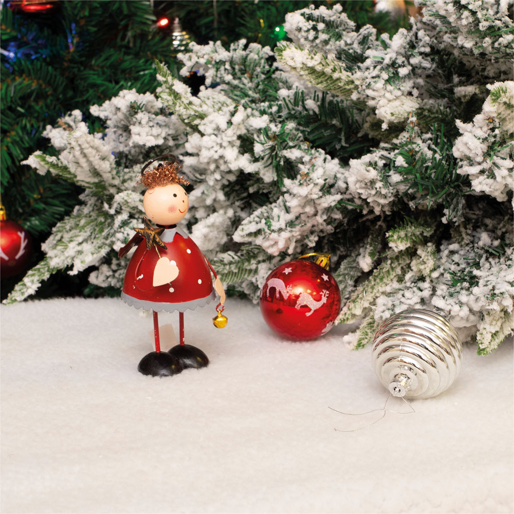 St Helens Red Metal Angel Ornament 14.5cm Image 5