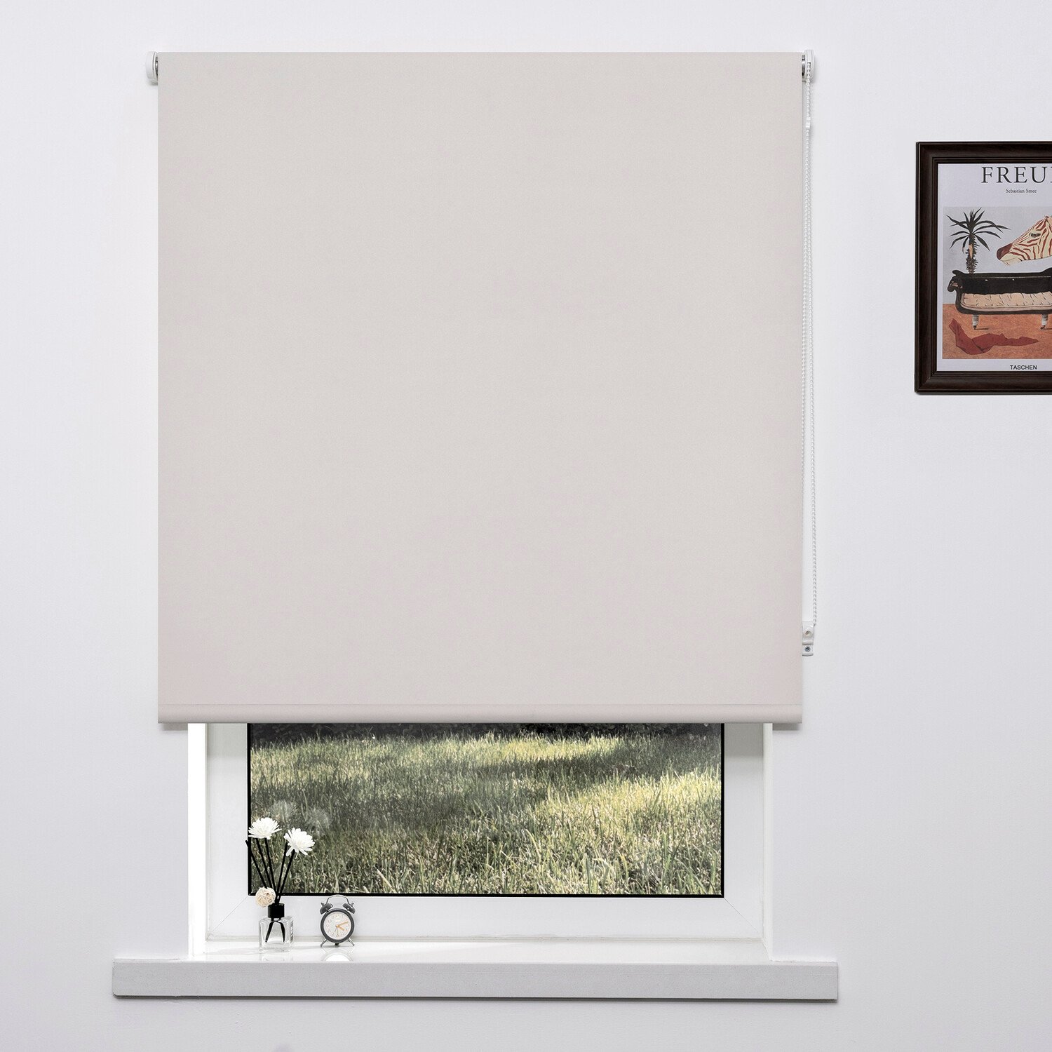 Plain Blackout Blinds - Natural / 90cm Image 1