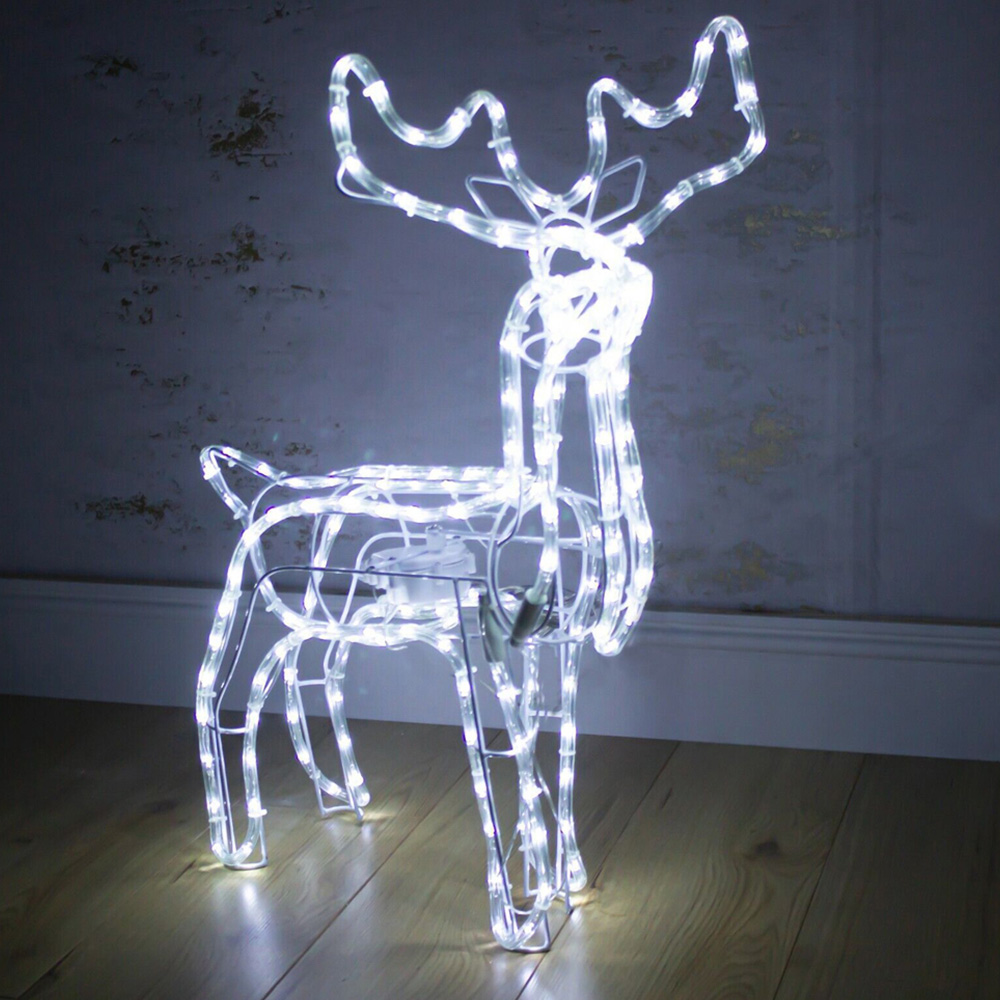 Marco Paul Cool White LED Reindeer Standing Decoration 7m Image 3
