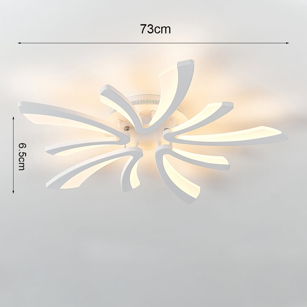 Living and Home 29 inch White V Shaped Stepless Dimming LED Ceiling Light Image 9