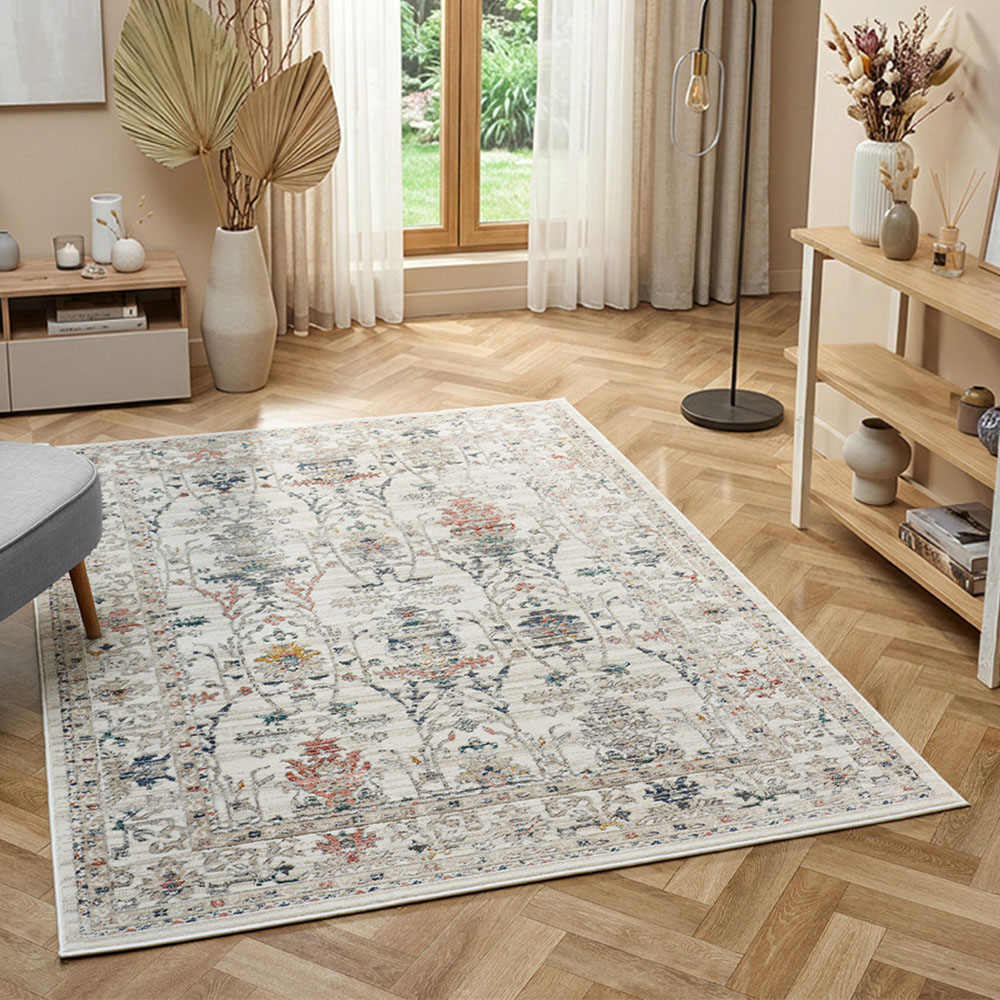 Portland Urco Luca Nuevo Cream Textured Rug 120 x 170cm Image 1